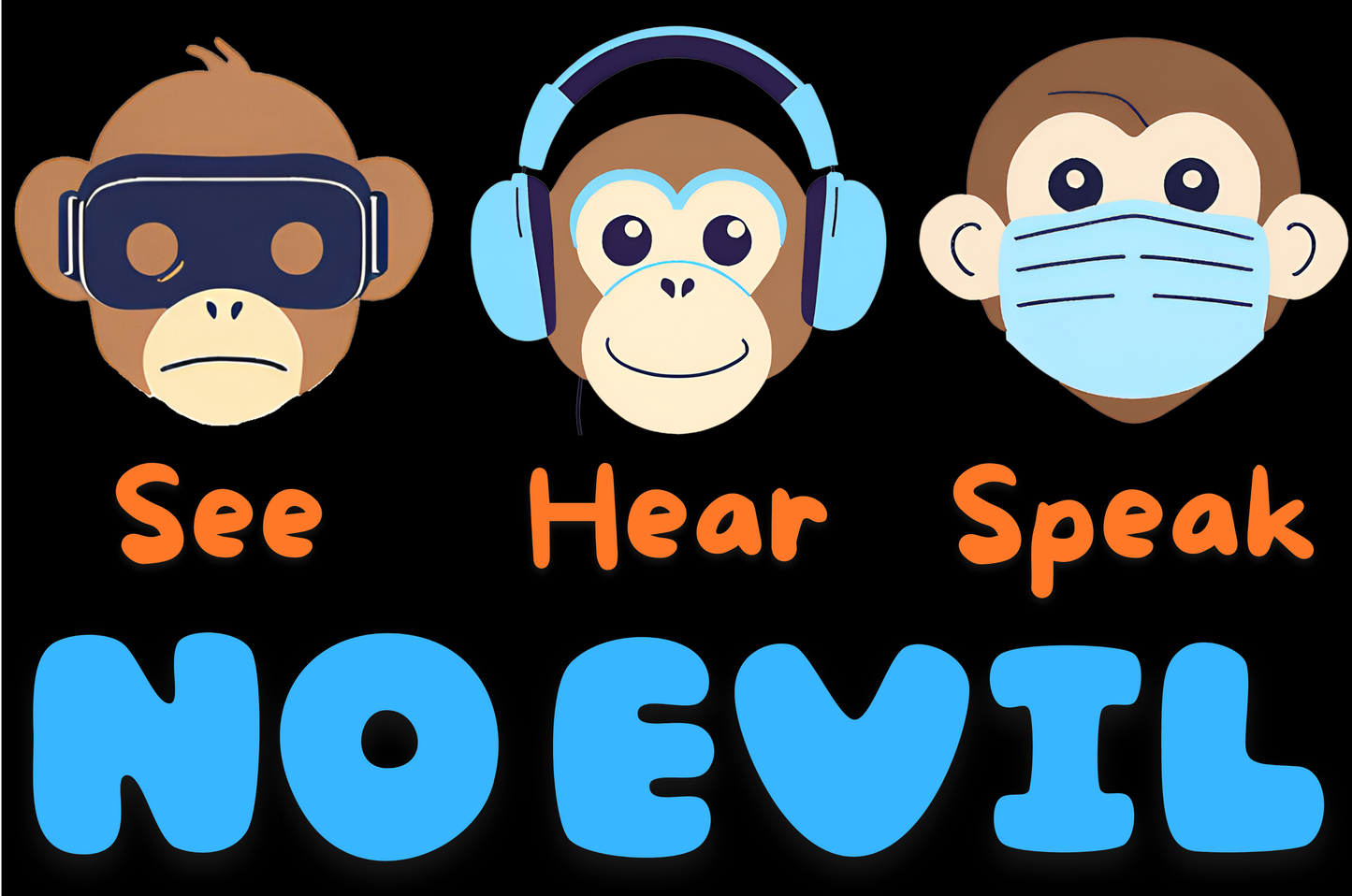 Men's Classic Tshirt - 3 unwise monkeys