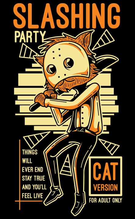 Women's Classic Tshirt - Slashing Cat