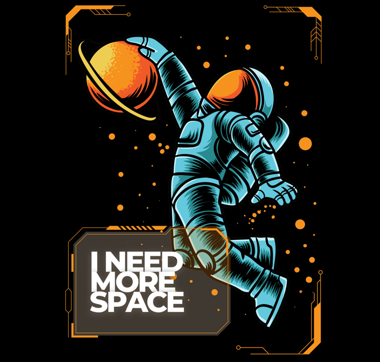 Unisex Oversized Tshirt - Need Space