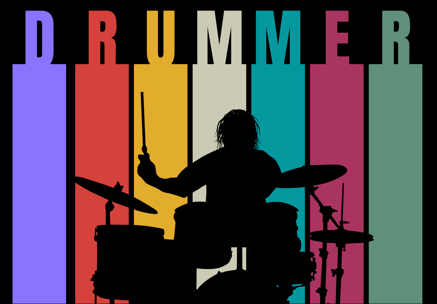 Men's Classic Tshirt - Drummer