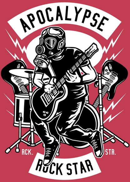 Men's Classic Tshirt - Apocalypse RockStar