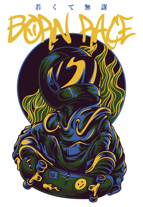 Men's Classic Tshirt - Born 2 Race