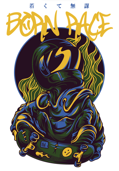 Men's Classic Tshirt - Born 2 Race