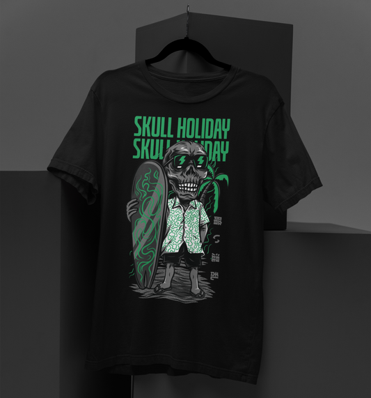 Men's Classic Tshirt - Skull Holiday