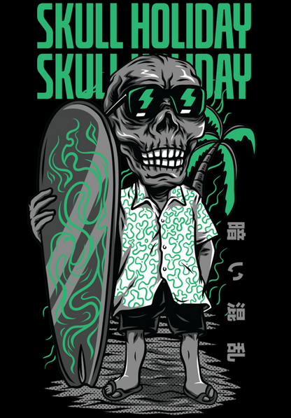 Men's Classic Tshirt - Skull Holiday