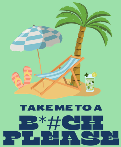 Men's Classic Tshirt - Beach Please