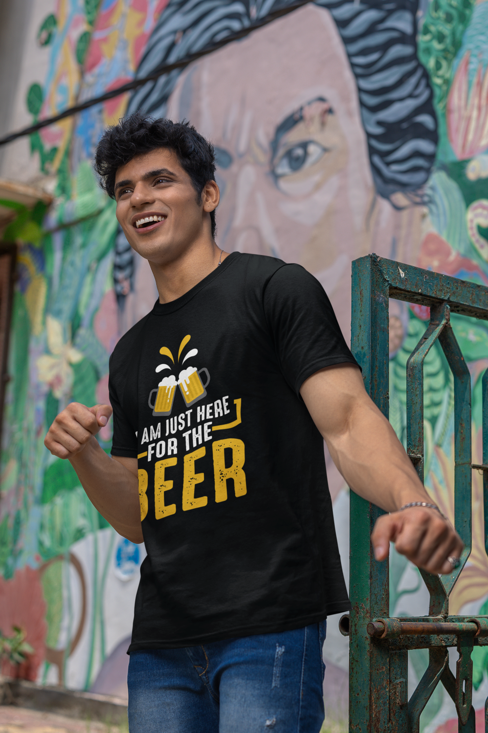 Men's Classic Tshirt - Here for Beer