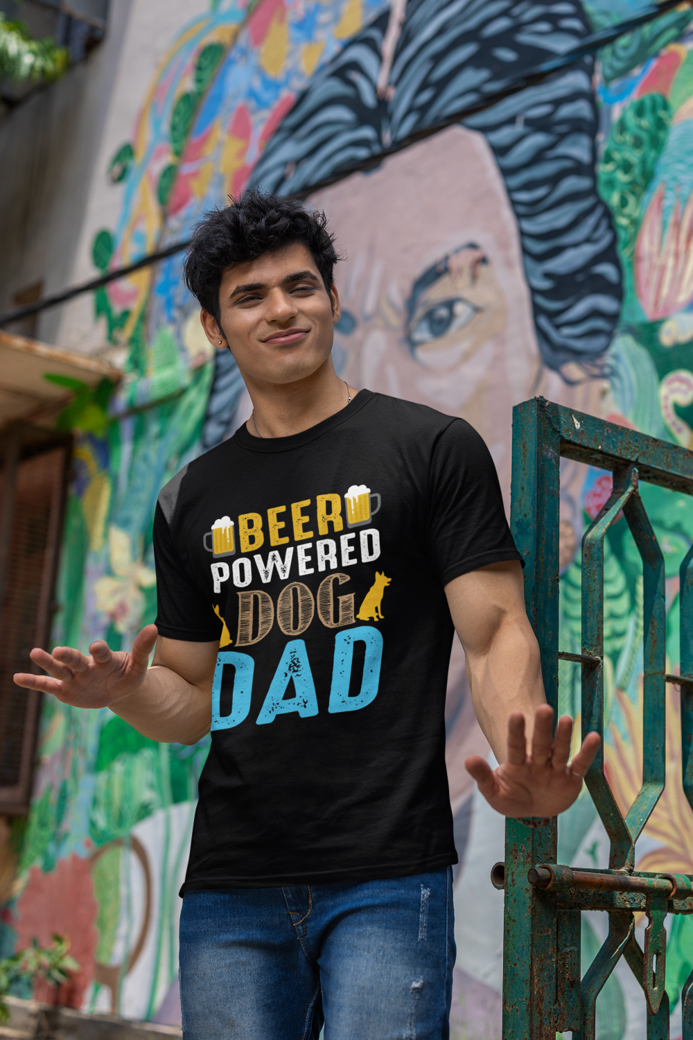 Men's Classic Tshirt - Beer Dog Dad