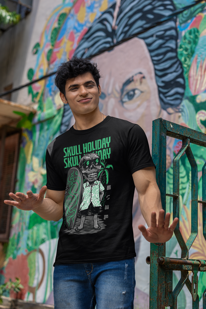 Men's Classic Tshirt - Skull Holiday