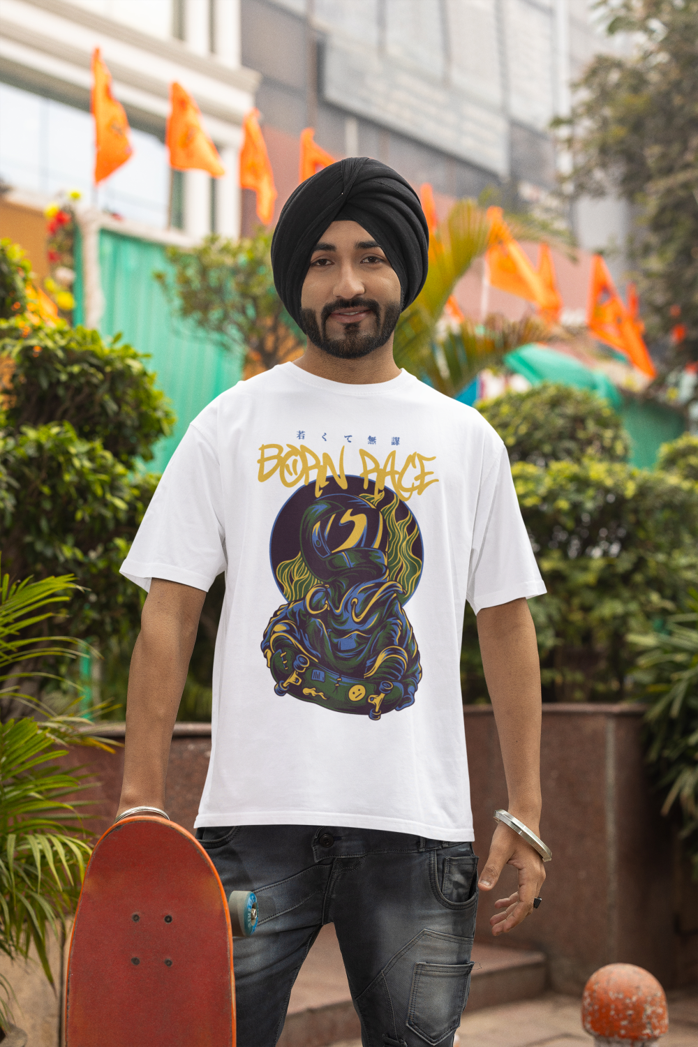 Men's Classic Tshirt - Born 2 Race