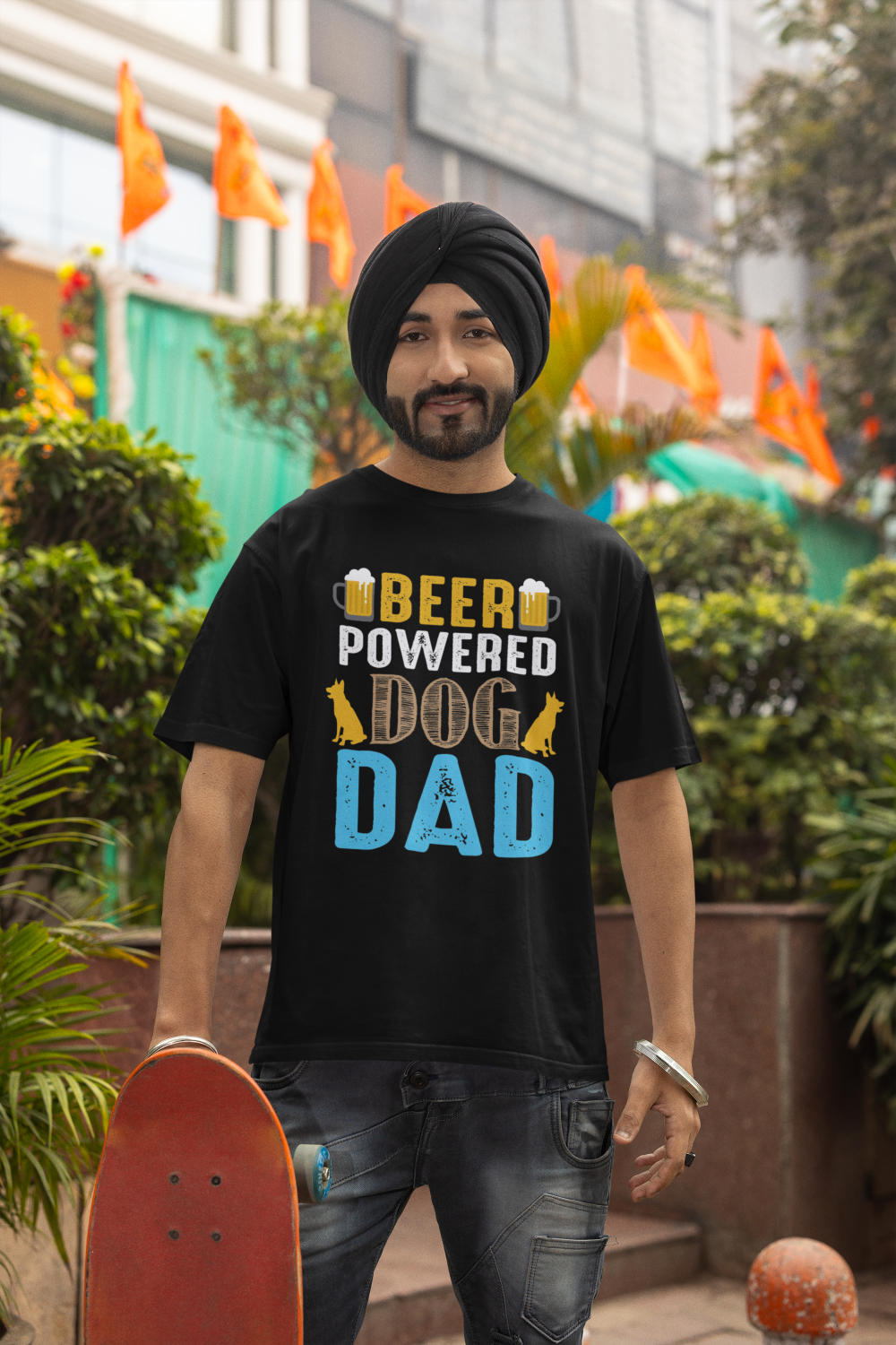 Men's Classic Tshirt - Beer Dog Dad