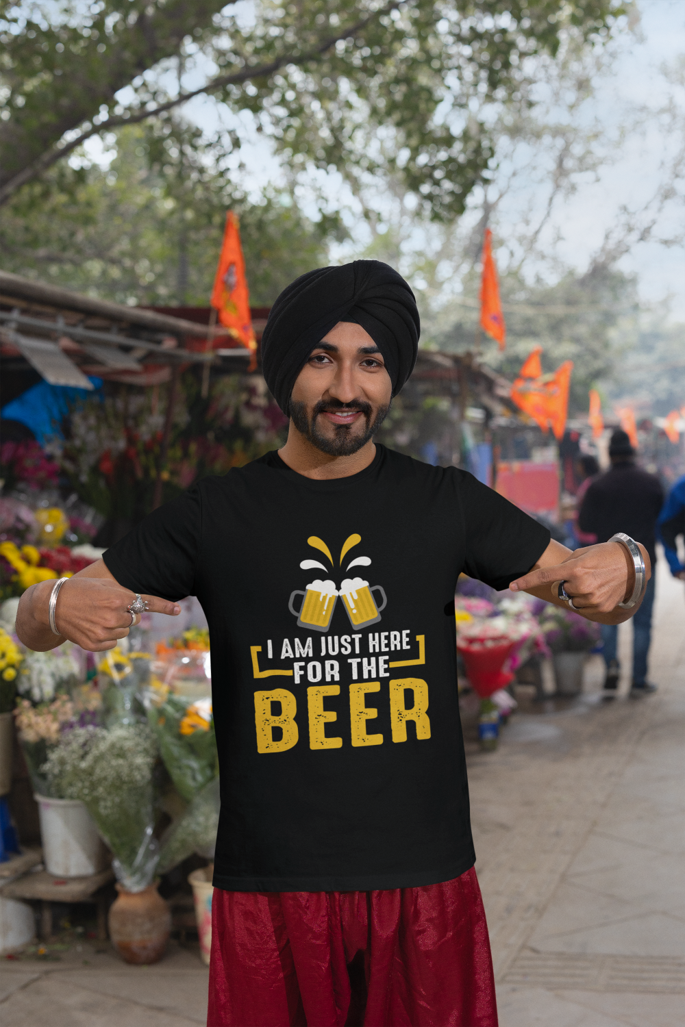 Men's Classic Tshirt - Here for Beer