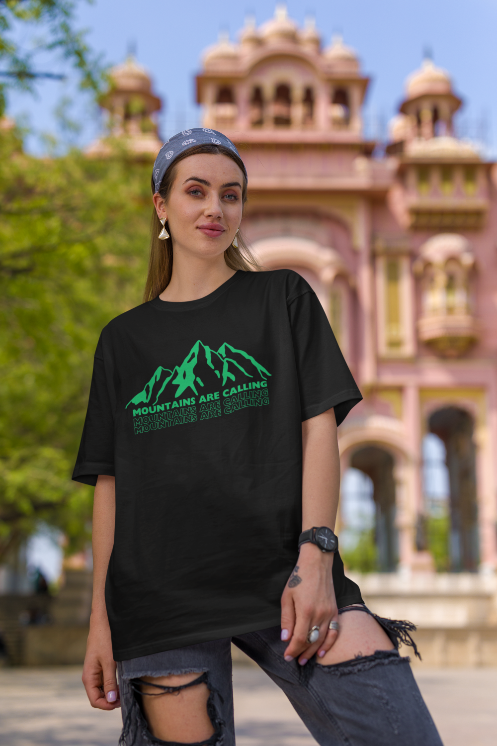 Unisex Oversized Tshirt - Mountains