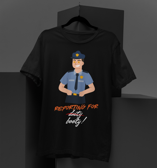 Men's Classic Tshirt - Reporting for Booty